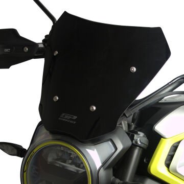 GP Kompozit CF Moto 250 CL-X 2022-2024 Uyumlu Kısa Ön Cam Siyah