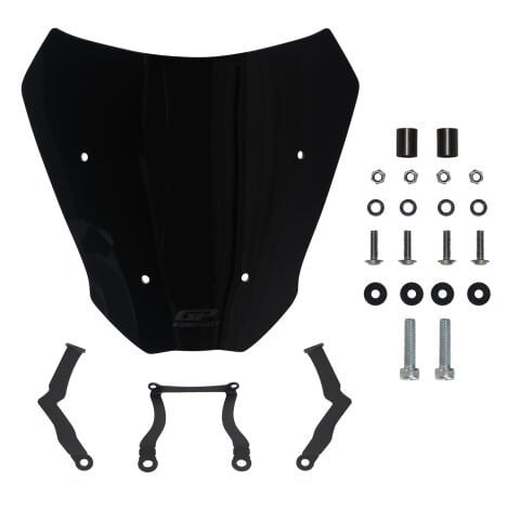 GP Kompozit CF Moto 250 CL-X 2022-2026 Uyumlu Kısa Ön Cam Siyah