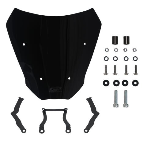 GP Kompozit CF Moto 250 CL-X 2022-2026 Uyumlu Kısa Ön Cam Siyah