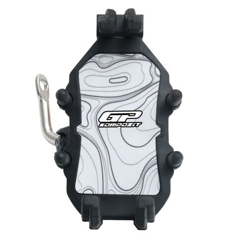 GP Kompozit TTR07 Universal Ayna Bağlantılı Titreşim Modüllü Telefon Tutucu Beyaz-Siyah