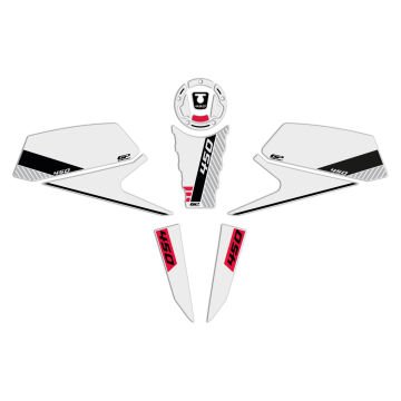 GP Kompozit CF Moto 450 NK 2024 Uyumlu Tank Pad Beyaz