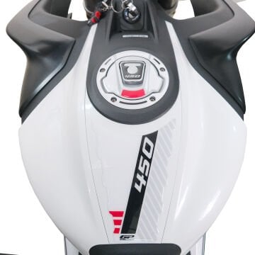 GP Kompozit CF Moto 450 NK 2024 Uyumlu Tank Pad Beyaz