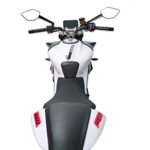 GP Kompozit CF Moto 450 NK 2024-2026 Uyumlu Tank Pad Beyaz