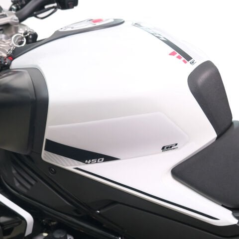 GP Kompozit CF Moto 450 NK 2024-2026 Uyumlu Tank Pad Beyaz