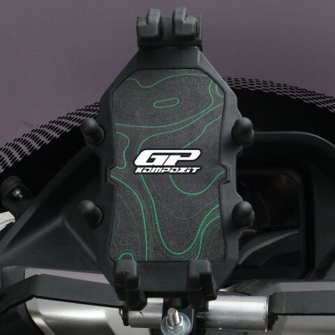 GP Kompozit TTR06 Universal Gidon Bağlantılı Titreşim Modüllü Telefon Tutucu Siyah-Yeşil