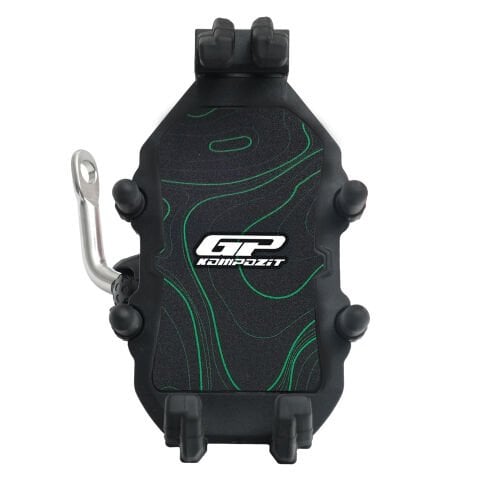 GP Kompozit TTR07 Universal Ayna Bağlantılı Titreşim Modüllü Telefon Tutucu Siyah-Yeşil