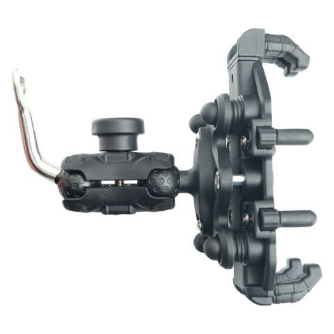 GP Kompozit TTR07 Universal Ayna Bağlantılı Titreşim Modüllü Telefon Tutucu Siyah-Yeşil