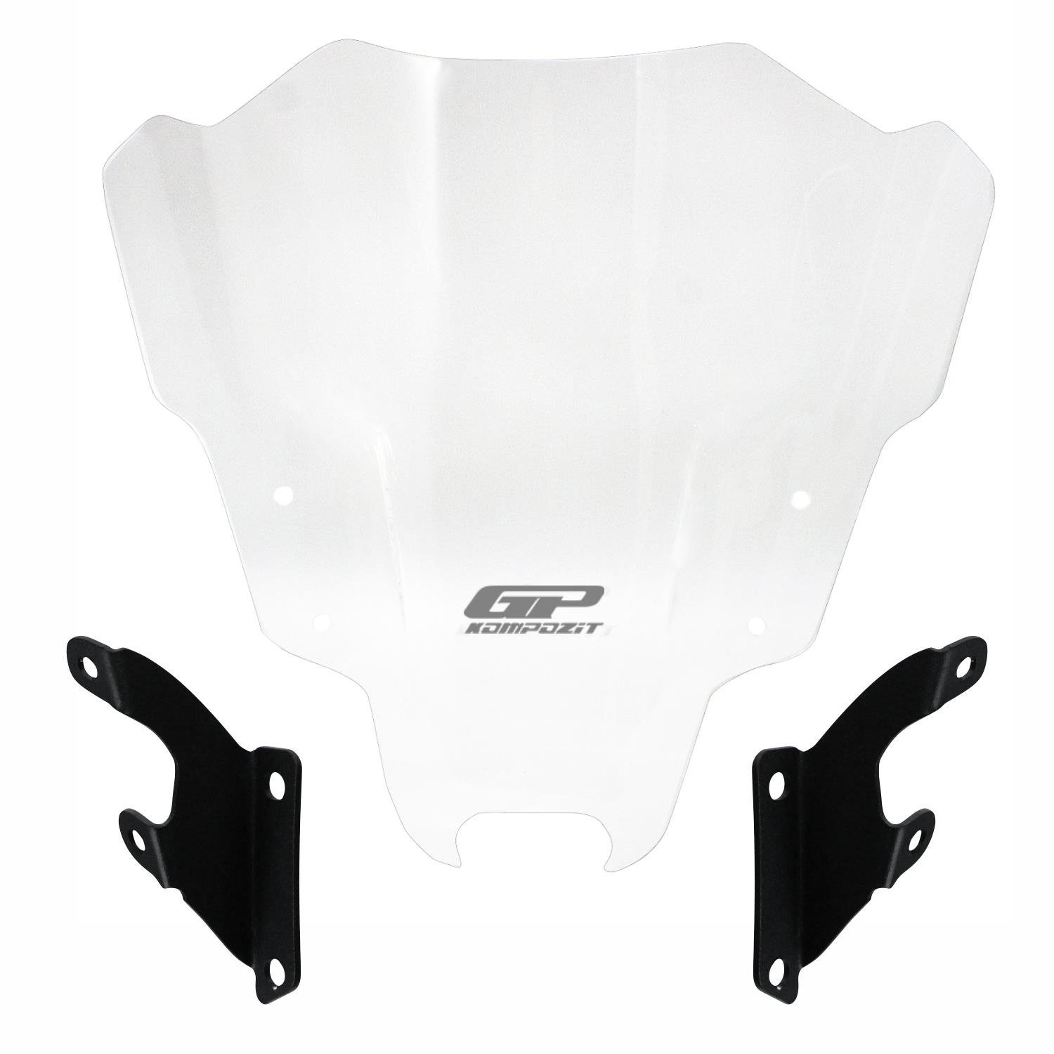 GP Kompozit Yamaha MT-07 2021-2023 Uyumlu Ön Cam Şeffaf