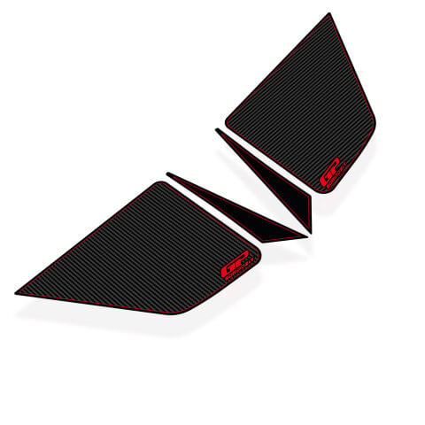 GP Kompozit Honda ADV 350 2023-2026 Uyumlu Sele Altı Tank Pad Karbon-Kırmızı