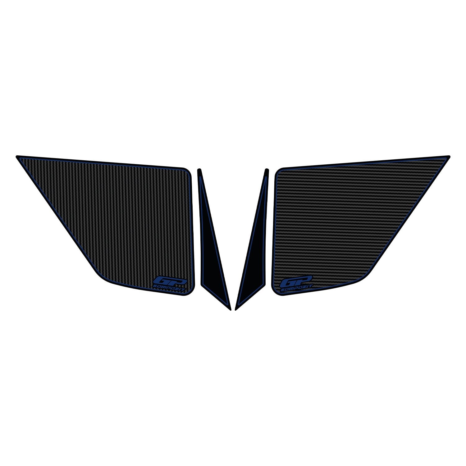 GP Kompozit Honda ADV 350 2023-2026 Uyumlu Sele Altı Tank Pad Karbon-Mavi
