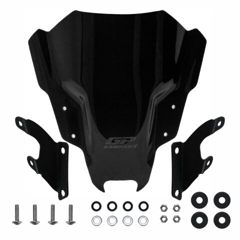 GP Kompozit Yamaha MT-07 2021-2023 Uyumlu Ön Cam Siyah
