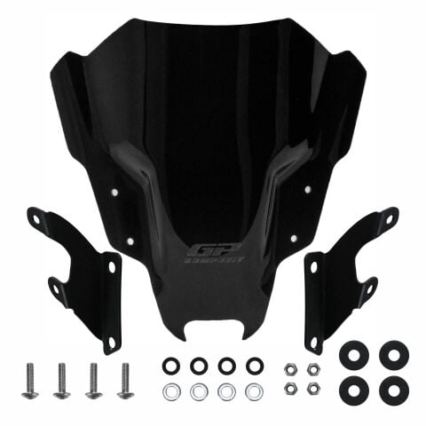 GP Kompozit Yamaha MT-07 2021-2023 Uyumlu Ön Cam Siyah