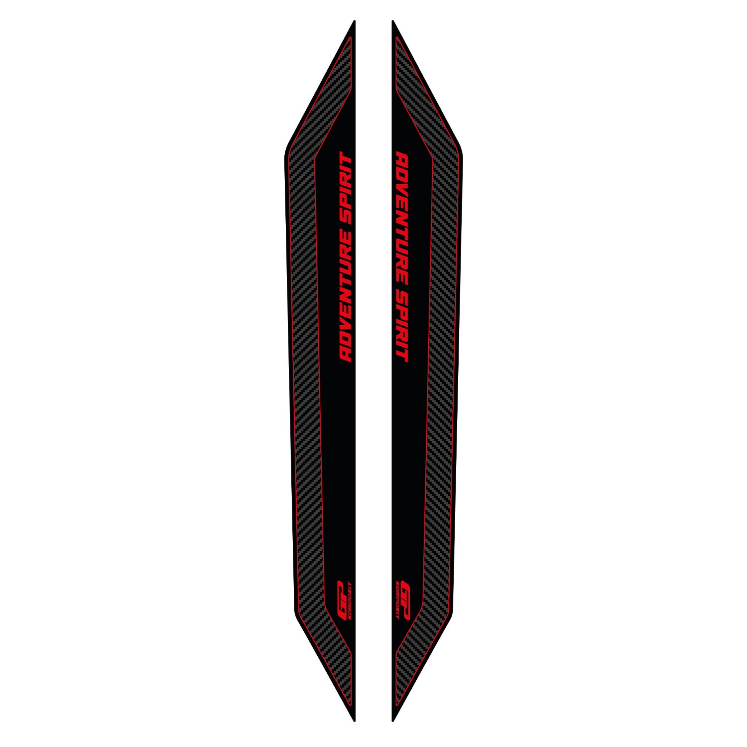 GP Kompozit Honda ADV 350 2023-2026 Uyumlu Sele Altı Yan Pad Karbon-Kırmızı