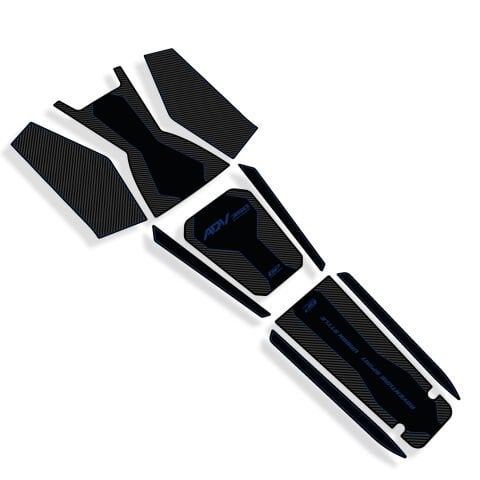 GP Kompozit Honda ADV 350 2023-2026 Uyumlu Tank Pad Seti Karbon-Mavi