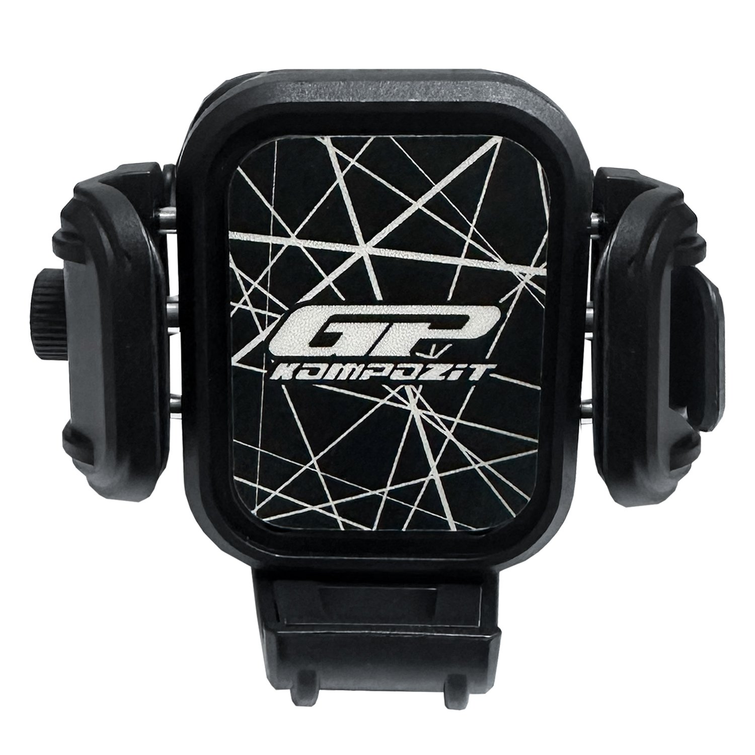 GP Kompozit TTR11 Universal Ayna Bağlantılı Titreşim Modüllü Telefon Tutucu Siyah-Beyaz