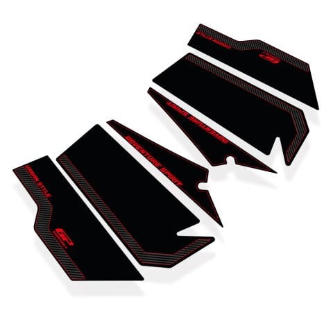 GP Kompozit Honda ADV 350 2023-2026 Uyumlu Yan Pad Karbon-Kırmızı