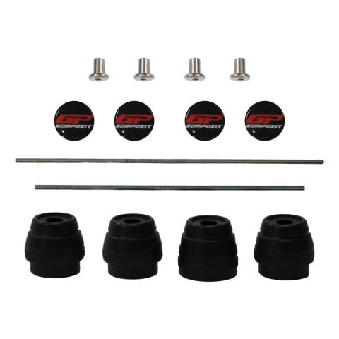 GP Kompozit Yamaha MT-07 2014-2024 Uyumlu Ön Arka Aks Koruma Takoz Seti Siyah