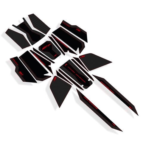 GP Kompozit Honda ADV 350 2023-2026 Uyumlu Full Pad Seti Karbon-Kırmızı