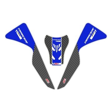 GP Kompozit Yamaha MT-07 Tracer 2020-2024 Uyumlu Tank Pad Seti Mavi