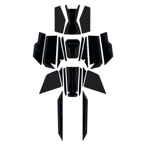 GP Kompozit Honda ADV 350 2023-2026 Uyumlu Full Pad Seti Karbon-Mavi