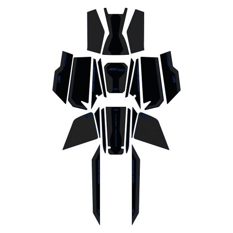GP Kompozit Honda ADV 350 2023-2026 Uyumlu Full Pad Seti Karbon-Mavi