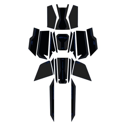 GP Kompozit Honda ADV 350 2023-2026 Uyumlu Full Pad Seti Karbon-Mavi