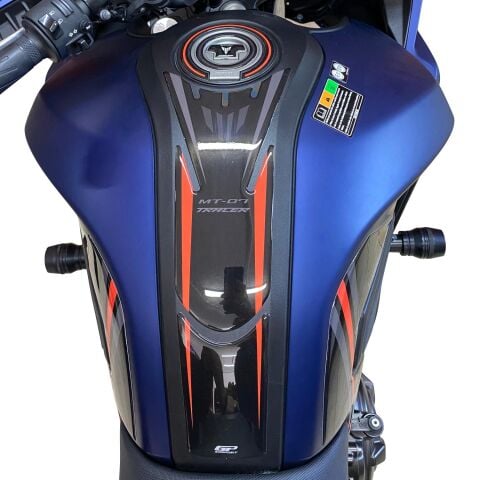 GP Kompozit Yamaha MT-07 Tracer 2016-2019 Uyumlu Tank Pad Seti Kırmızı
