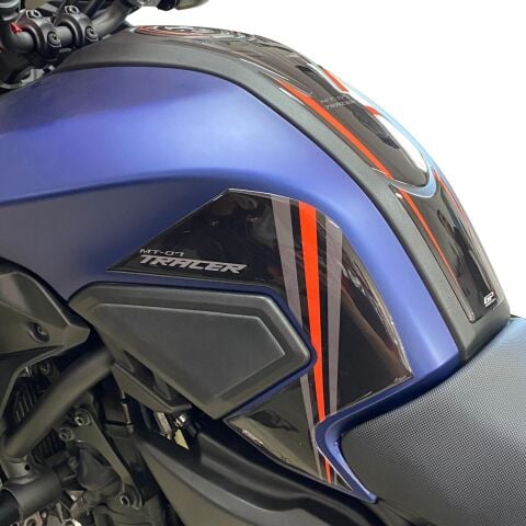 GP Kompozit Yamaha MT-07 Tracer 2016-2019 Uyumlu Tank Pad Seti Kırmızı