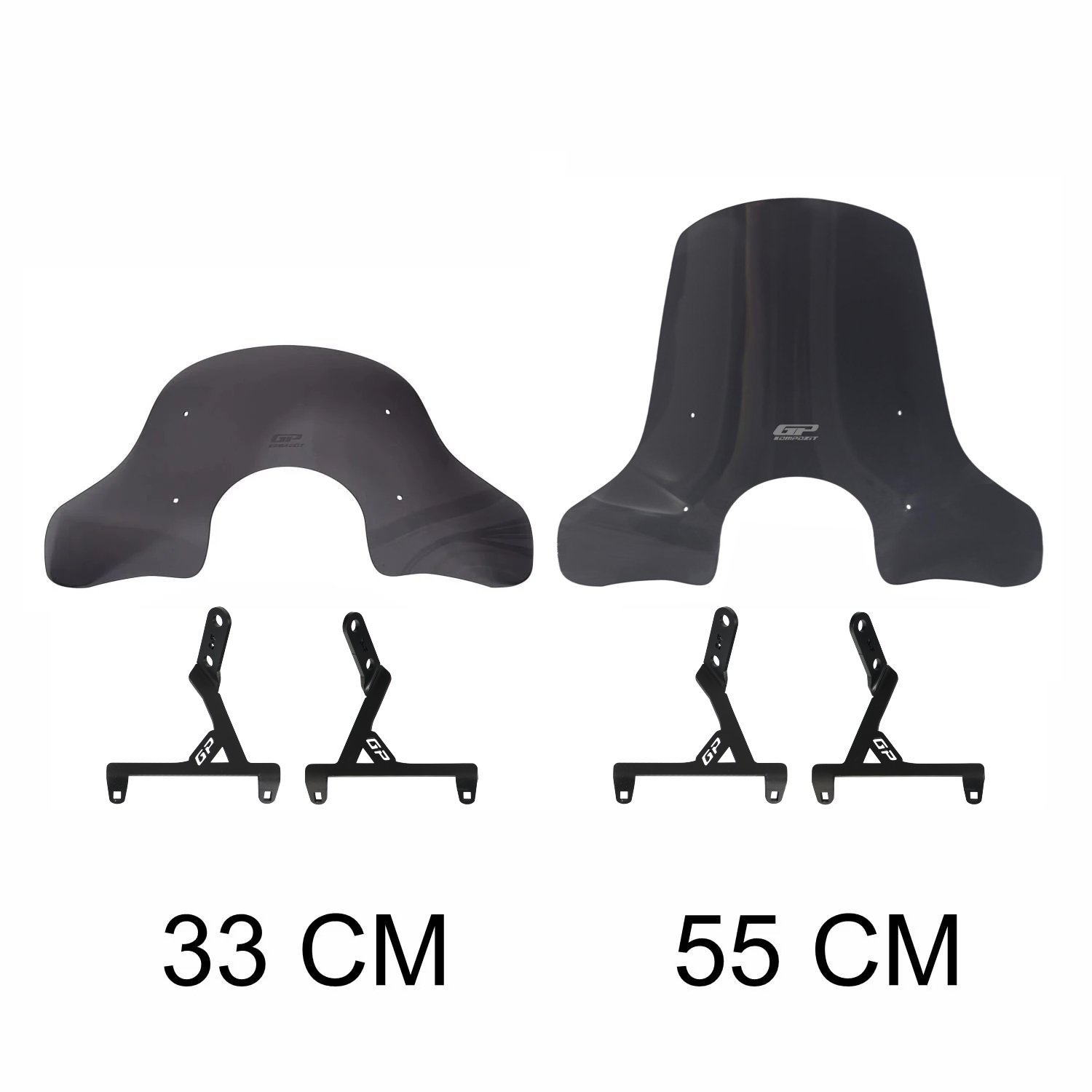 GP Kompozit SYM Fiddle 2024 Uyumlu Elcikli Ön Cam Füme