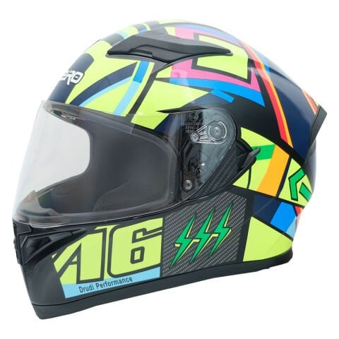 GP NERO MKS003-BB5NY Güneş Vizörlü Şeffaf Full Face Motosiklet Kaskı