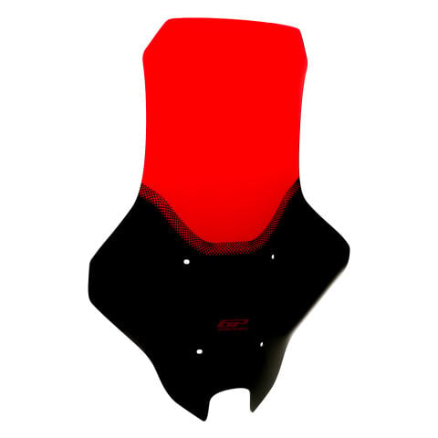 GP Kompozit Yamaha NMAX 125 / 155 2025-2026 Uyumlu Baskılı Ön Cam Kırmızı