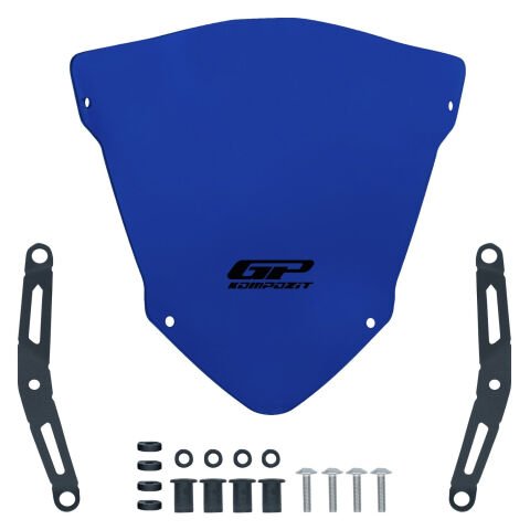 GP Kompozit Yamaha MT-25 2020-2026 Uyumlu Spor Ön Cam Mavi