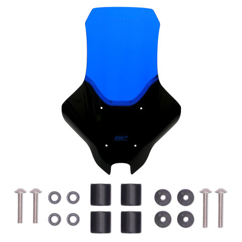 GP Kompozit Yamaha NMAX 125 / 155 2025-2026 Uyumlu Baskılı Ön Cam Mavi