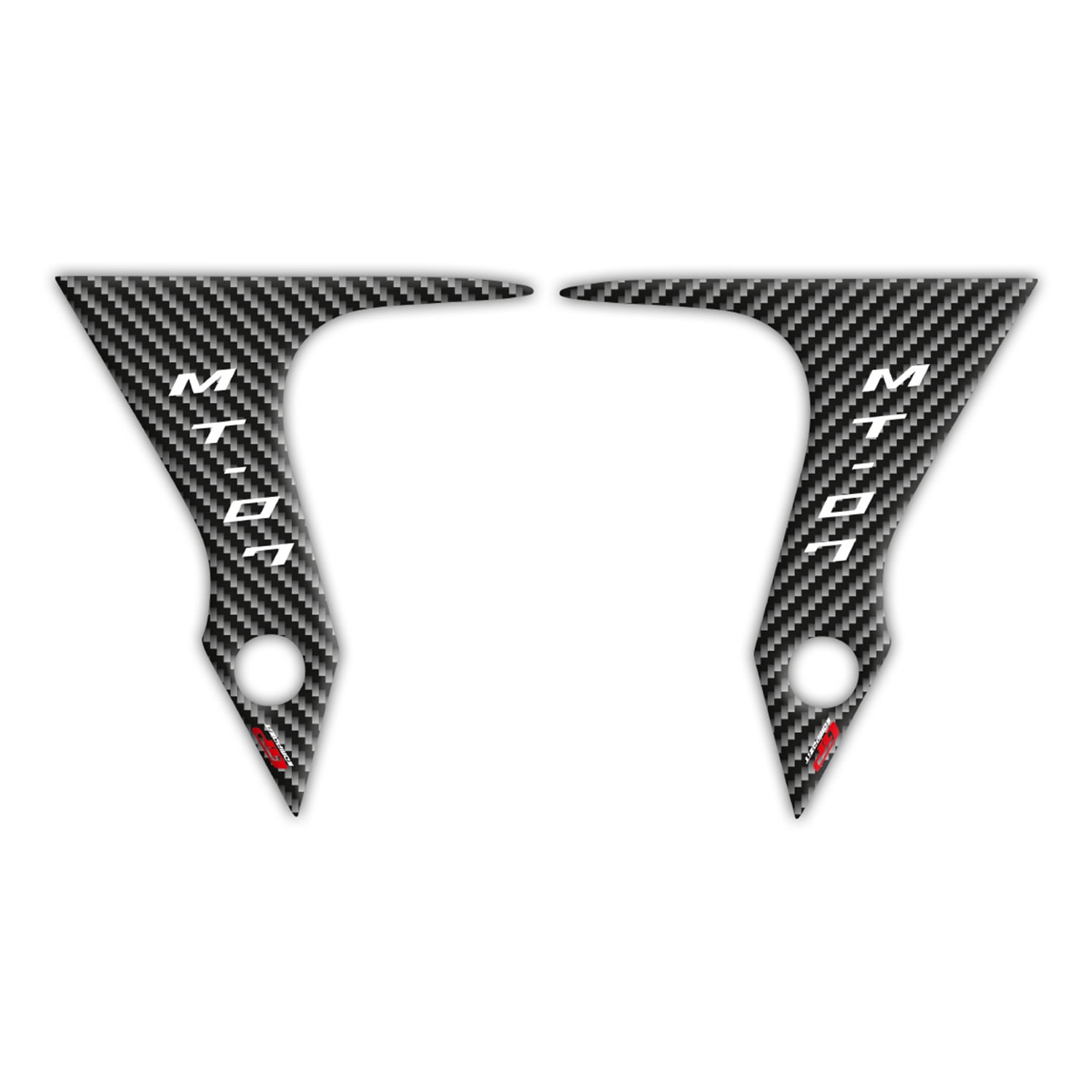 GP Kompozit Yamaha MT-07 2014-2017 Uyumlu Çamurluk Pad Seti Karbon