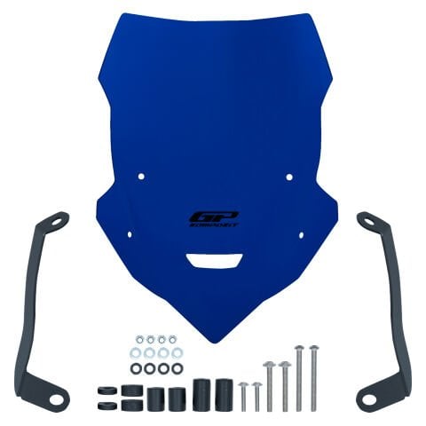 GP Kompozit Yamaha MT-25 2020-2026 Uyumlu Kısa Tur Camı Mavi