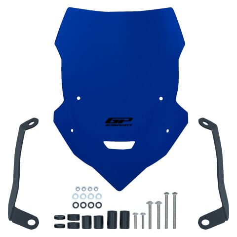 GP Kompozit Yamaha MT-25 2020-2026 Uyumlu Kısa Tur Camı Mavi