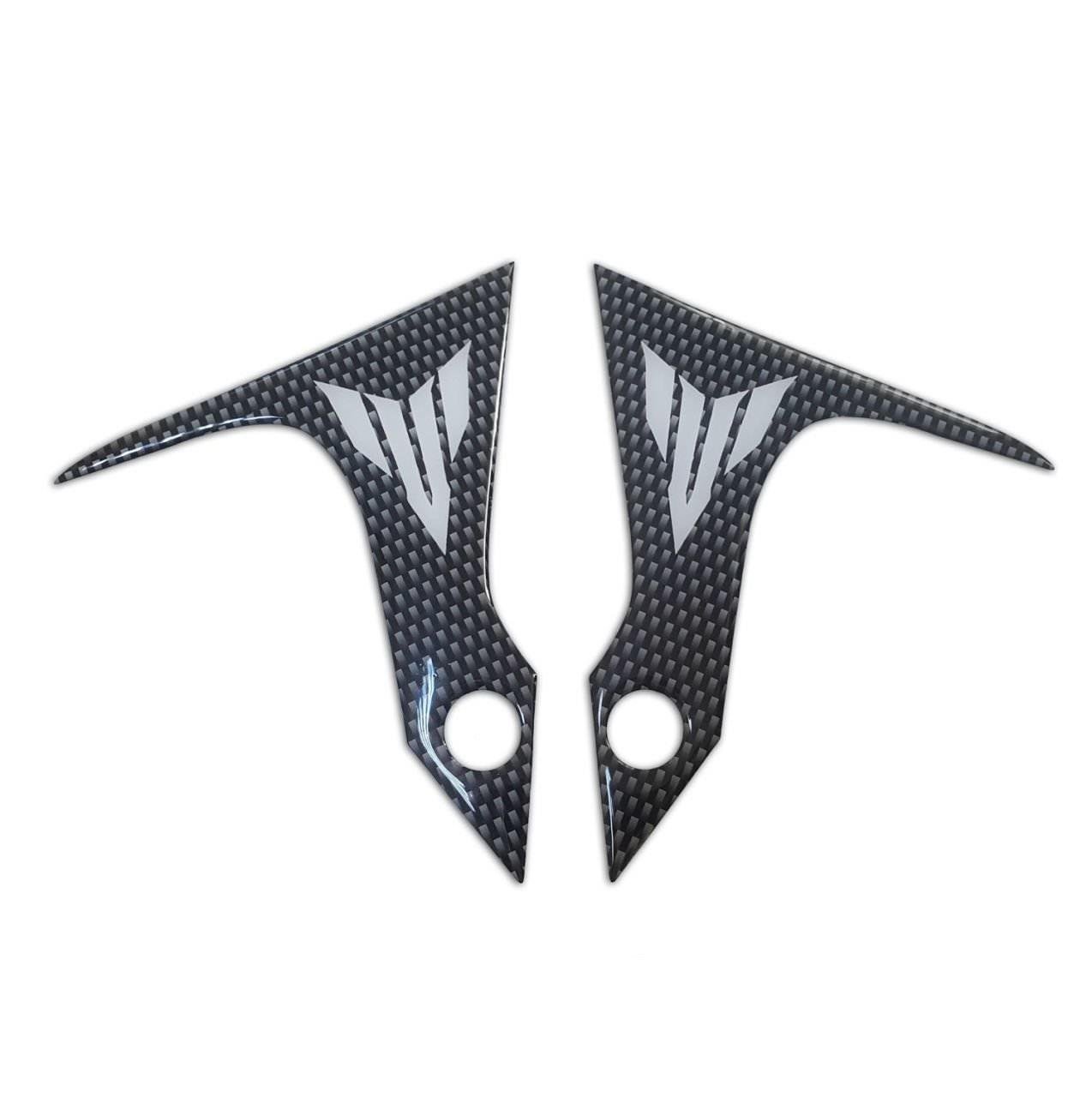 GP Kompozit Yamaha MT-07 2014-2017 Uyumlu Çamurluk Pad Seti Beyaz-Karbon