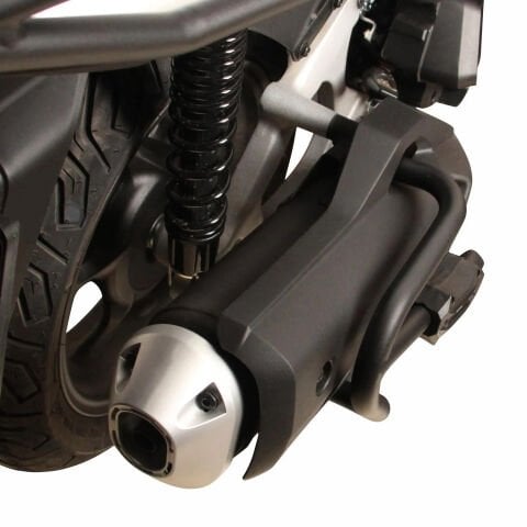 GP Kompozit Honda PCX 125 2021-2026 Uyumlu Egzoz Koruma Demiri Siyah