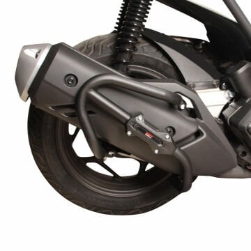 GP Kompozit Honda PCX 125 2021-2025 Uyumlu Egzoz Koruma Demiri Siyah