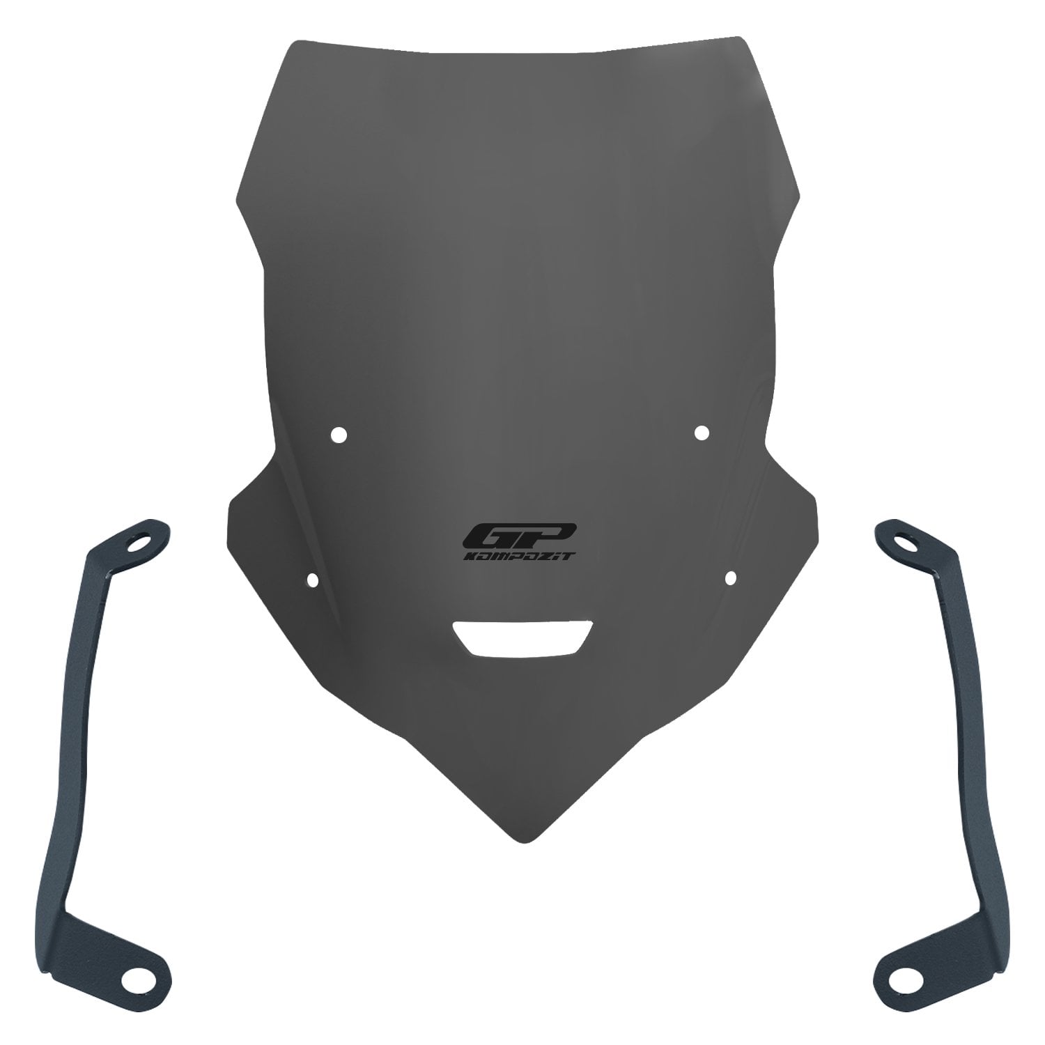 GP Kompozit Yamaha MT-25 2020-2026 Uyumlu Kısa Tur Camı Gri