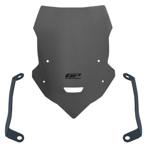 GP Kompozit Yamaha MT-25 2020-2026 Uyumlu Kısa Tur Camı Gri