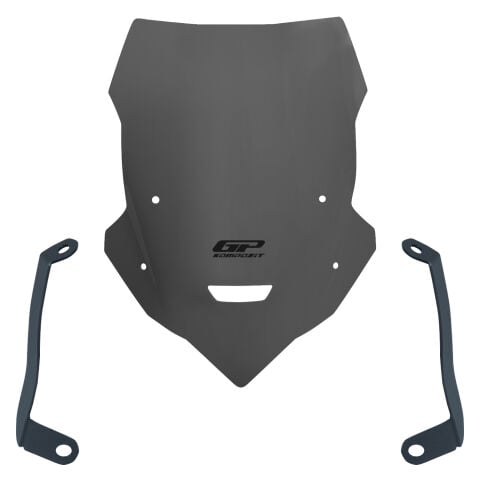GP Kompozit Yamaha MT-25 2020-2026 Uyumlu Kısa Tur Camı Gri