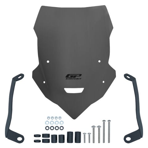 GP Kompozit Yamaha MT-25 2020-2026 Uyumlu Kısa Tur Camı Gri