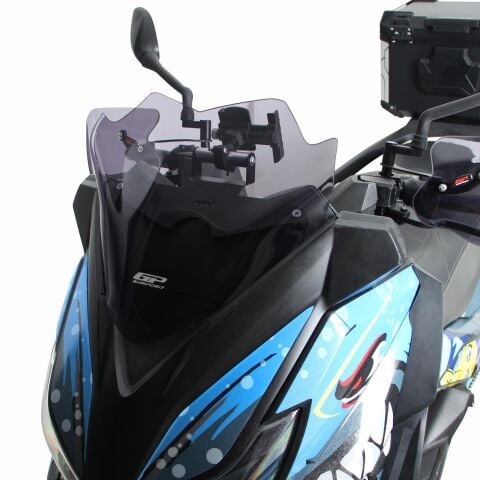 GP Kompozit Yamaha XMAX 250 / 400 2014-2017 Uyumlu Spor Ön Cam Füme