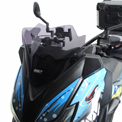 GP Kompozit Yamaha XMAX 250 / 400 2014-2017 Uyumlu Spor Ön Cam Füme