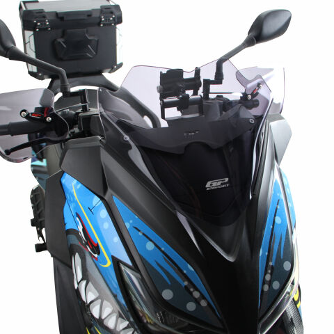 GP Kompozit Yamaha XMAX 250 / 400 2014-2017 Uyumlu Spor Ön Cam Füme