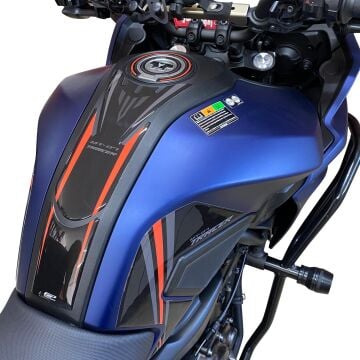 GP Kompozit Yamaha MT-07 Tracer 2016-2019 Uyumlu Tank Pad Seti Siyah