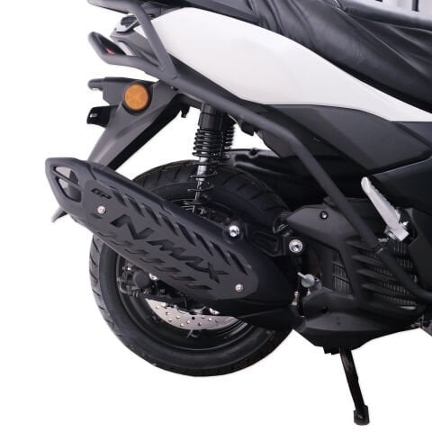 GP Kompozit Yamaha NMAX 125 / 155 2021-2025 Uyumlu Egzoz Koruma Kapağı Siyah
