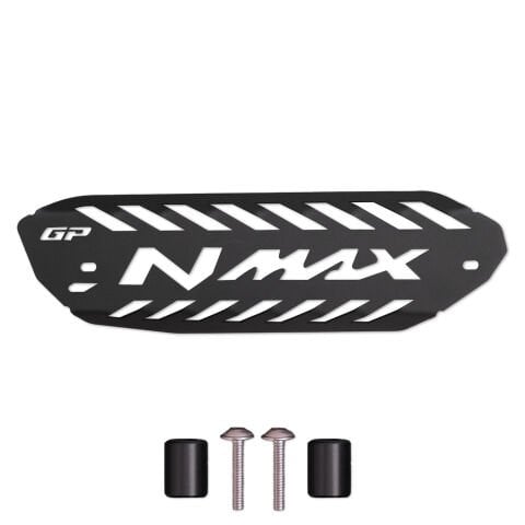 GP Kompozit Yamaha NMAX 125 / 155 2021-2025 Uyumlu Egzoz Koruma Kapağı Siyah