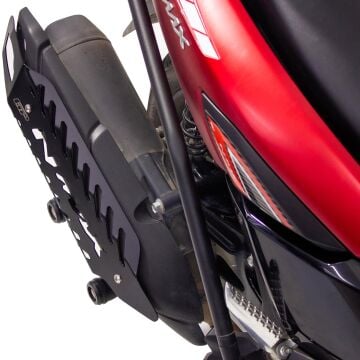 GP Kompozit Yamaha NMAX 125 / 155 2021-2025 Uyumlu Spor Egzoz Koruma Kapağı Siyah